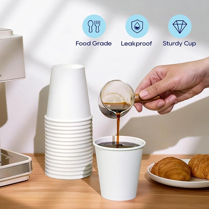 LITOPAK 270 Pack 10 oz Disposable Paper Coffee Cup, Drinking Cups - Image 4