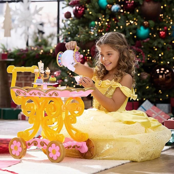 Disney Store Official Beauty and the Beast Tea Cart Set – Includes Lumiere - Image 2