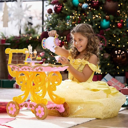 Disney Store Official Beauty and the Beast Tea Cart Set – Includes Lumiere - Image 2