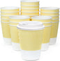 Disposable Coffee Cups With Lids - 12 oz To Go Coffee Cups With Resealable Lids by Glowcoast