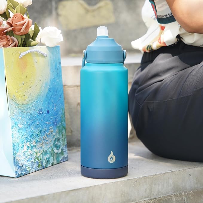 BJPKPK 32oz Insulated Water Bottle, Stainless Steel Bottle - Image 7