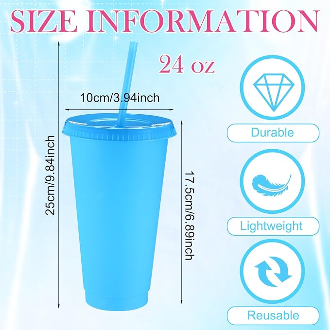 Honeydak 30 Pack Tumbler with Straw and Lid Bulk Cups - Image 4