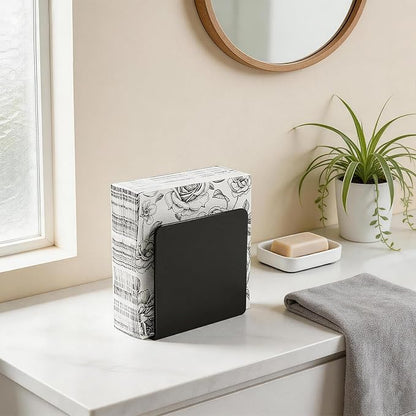 Black Napkin Holder for Table, Acrylic Upright Napkin Dispenser for Kitchen - Image 3