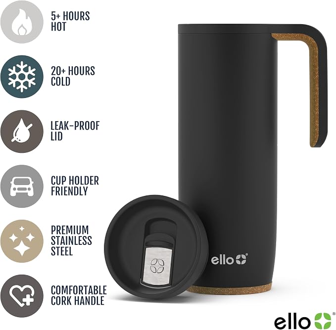 Ello Magnet 18oz Vacuum Insulated Stainless Steel Travel Mug - Image 3