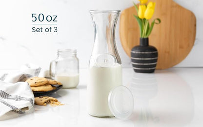 Glass Carafe Pitchers, by Kook, Large Carafe - Image 6