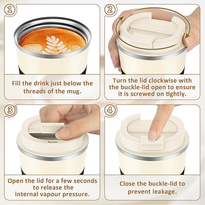 KETIEE 12oz Travel Mug: Vacuum Insulated Coffee Cup - Image 8