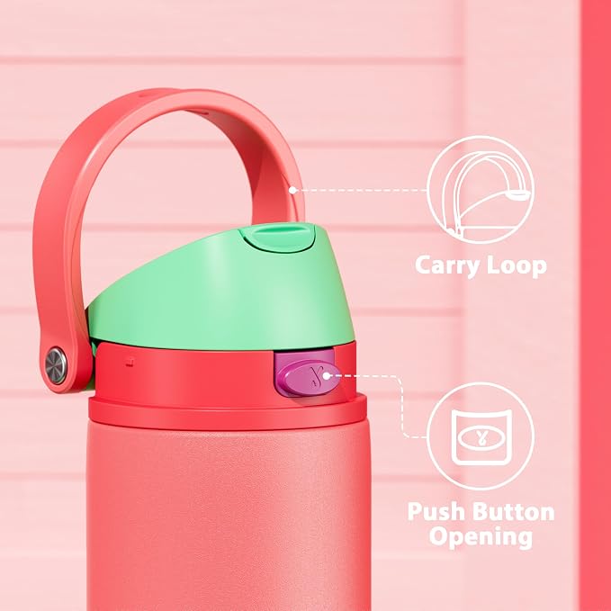 24 oz Insulated Water Bottle for Women: Meoky Stainless Steel Water Bottle - Image 4