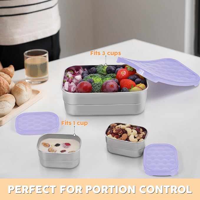 Small Stainless Steel Lunch Containers - Image 6
