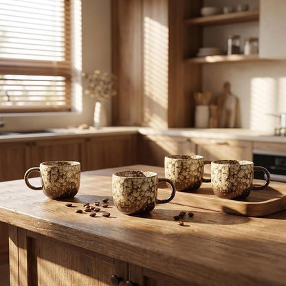 Ceramic Espresso Cups 5oz Small Modern Coffee Cup Thick Walled, Matcha Cups - Image 5