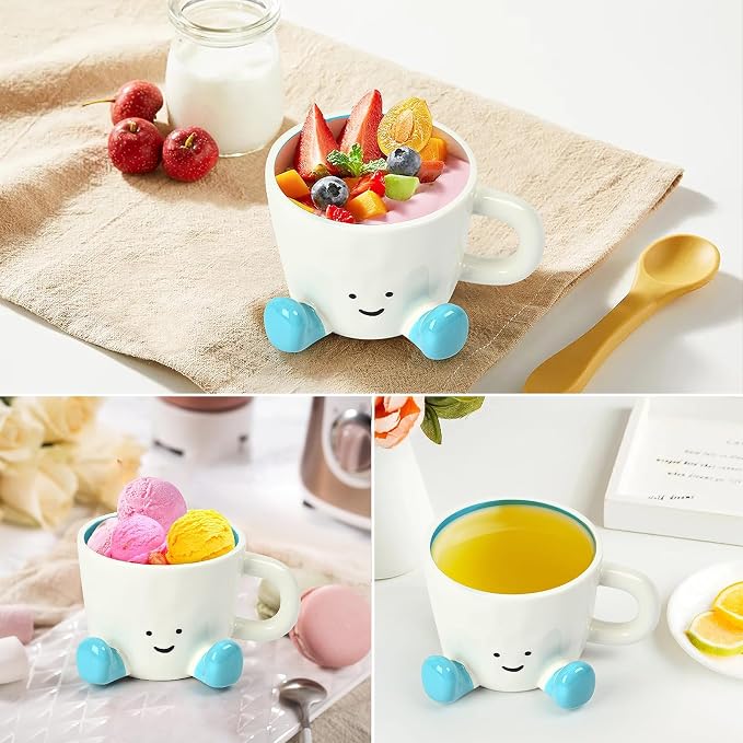 Coffee Mugs, Cute funny Mug For Women, 12.8oz/380ml Unique Ceramic Coffee Tea - Image 7