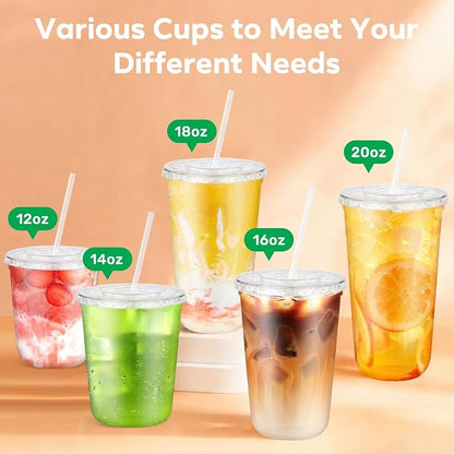 100 Pack 18 oz Plastic Cups - Image 8