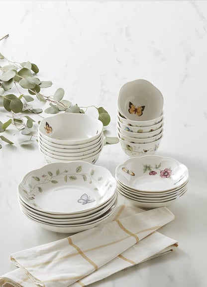 Lenox Butterfly Meadow Porcelain 24-Piece Variety Bowl Set - Image 4