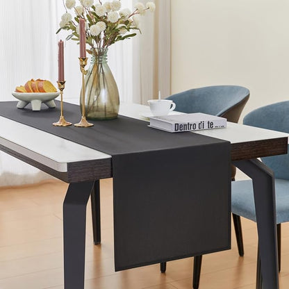 YATOJUZI Black Table Runner Seasonal Summer Autumn Kitchen Dining Coffee Table - Image 5