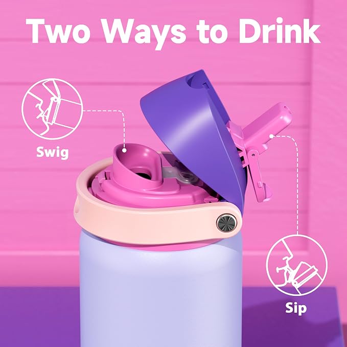 32 oz Insulated Water Bottle for Women: Meoky Stainless Steel Metal Water Bottle - Image 2