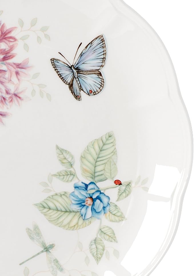 Lenox Butterfly Meadow Porcelain Dinner Plate Set - Image 2