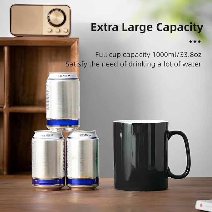 Extra Large Coffee Mug 33 oz Ceramic Mug - Image 4