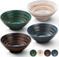YUN TAO Ramen Bowl Set, 35 Oz Large Multicolor Ceramic Ramen Bowls Set of 4 by YUNTAO