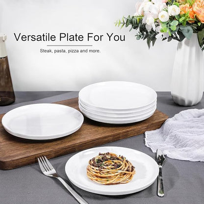 Webbylee 10.25" Melamine Dinner Plates Set of 6 | Durable Serving Dishes Perfect - Image 5