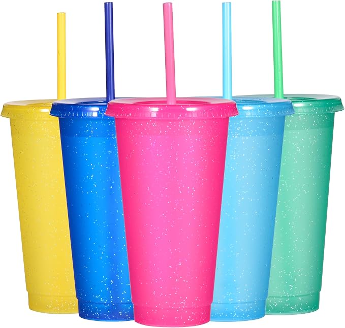 Suertestarry Tumbler with Straw and Lid, Water Bottle Iced Coffee Travel Mug Cup by Suertestarry