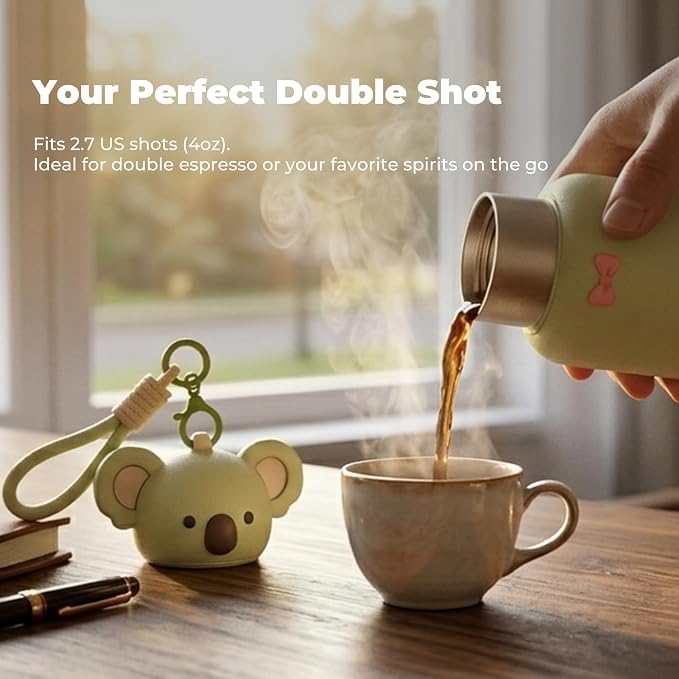 4.1oz Mini Insulated Water Bottle, Portable Coffee Cup, Small Travel Cup Vacuum - Image 8