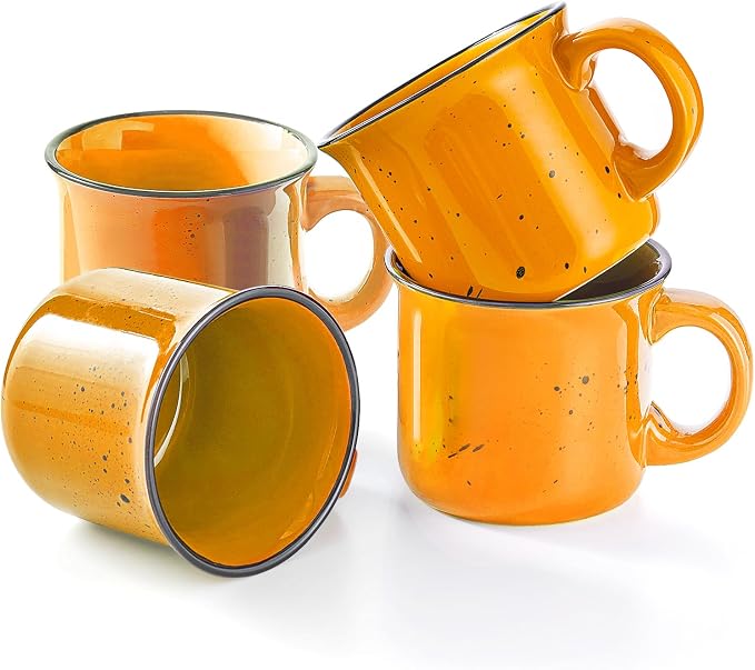 bestone Coffee Mugs Set of 4，16 oz Large Coffee Mugs, Ceramic Mugs by BESTONE