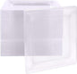 Ilyapa 50 Pack 6 Inch Disposable Dessert Plates, Plastic Party Sets for 50 Guests, Clear Appetizer and Cake Plates 6", Party & Dinner Accessories, Square
