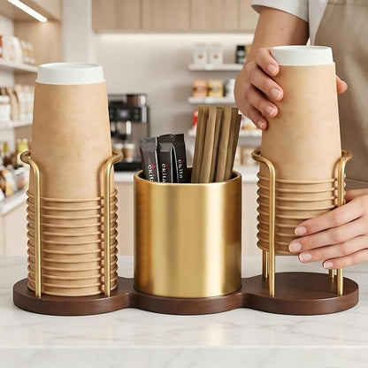 Coffee Station Organizer with Straw & Stirrer Storage Caddy - Image 7