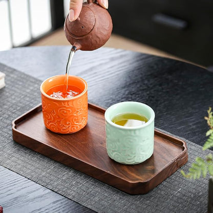 Ceramic Espresso Cups Set of 2-3oz Demitasse Cups - Image 9
