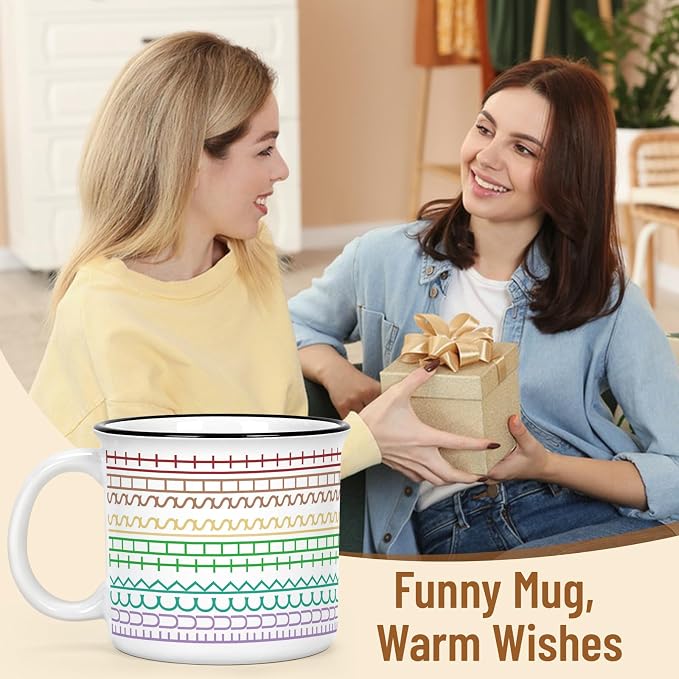 YHRJWN Funny Hidden Message Coffee Mug, 15 Oz Ceramic Sarcastic Novelty Cup - Image 8