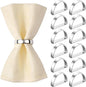 Suream Set of 12 Napkin Holders Buckles, Metal Napkin Rings by Suream