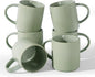 famiware Coffee Mug Set for 6, Star 16 oz Catering Mugs Cup Set by Famiware