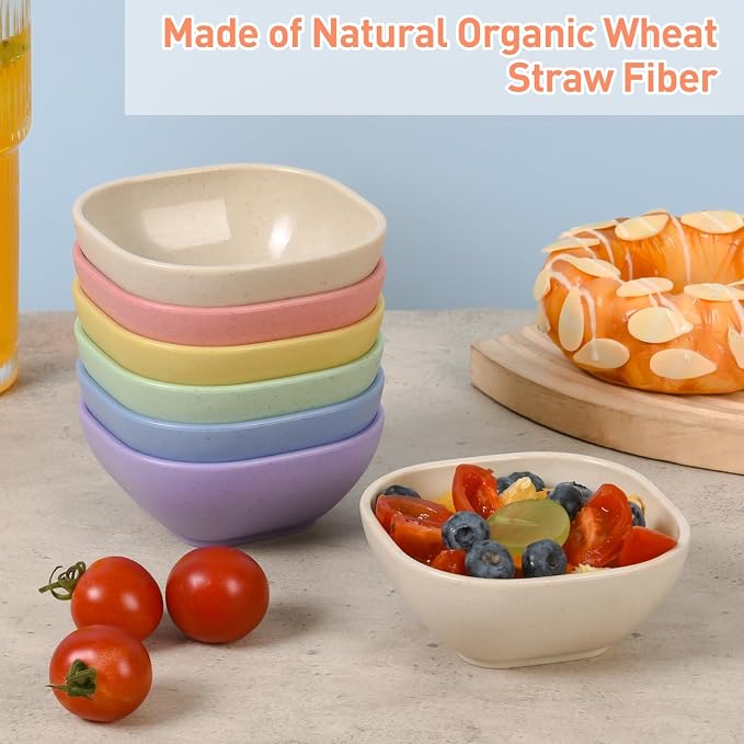 6 Pack Small Bowls, 4.5 OZ Assorted Colors Dipping Sauce Cups, Ice Cream Bowls - Image 4