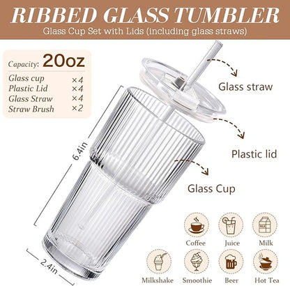 Iced Coffee Cups with Lids: Coffee Bar Accessories - Image 2