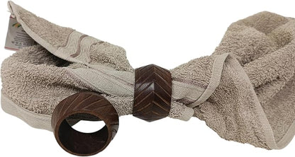 Wooden Napkin Rings Handcrafted Natural Wood Napkin Rings Decorations Christmas Ornaments Best for for Table Décor, Dinner Party, Wedding Party, Dining Parties, Table Decoration (6)