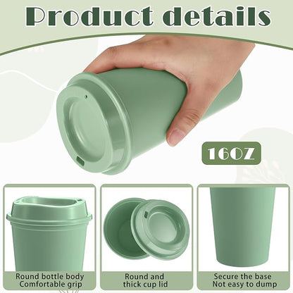 FillTouch 12 Pcs 16 oz Reusable Coffee Cups - Image 3