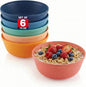 MASTERCOOK Plastic Bowls Set of 6 – 15oz Multipurpose Deep Plates Salad and by Unknown