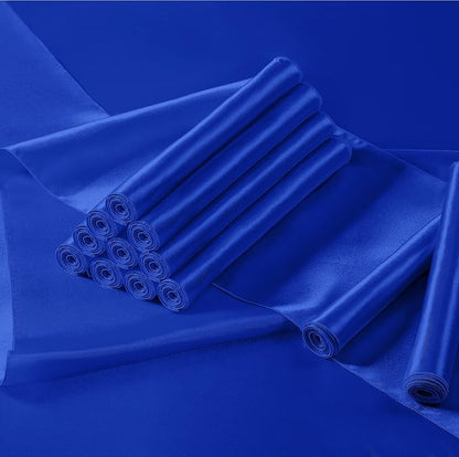 Manyshofu Royal Blue Satin Table Runner 12x108 - Image 7