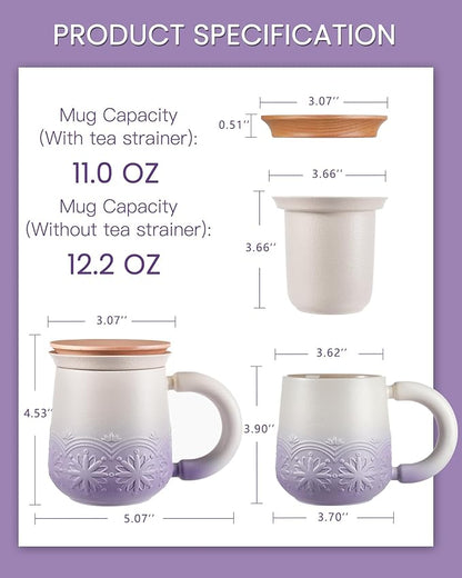 ZENS Tea Mug with Infuser and Lid - Image 5