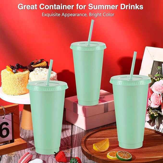 Amyhill 12 Pcs Reusable Plastic Cup - Image 4
