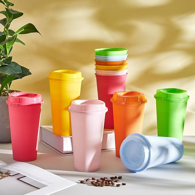 FillTouch 12 Pcs 16 oz Reusable Coffee Cups - Image 4