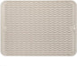 Silicone Dish Drying Mat for Multiple Usage,Easy clean,Eco-friendly,Heat-resistant Silicone Mat for Kitchen Counter or Sink,Refrigerator or drawer liner Tapioca L 16 inches x 12 inches