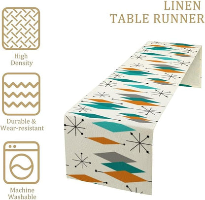Mid Century Modern Table Runner, Table Runners - Image 4