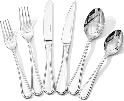 24 Piece Silverware Set for 4 by KINGSTONE