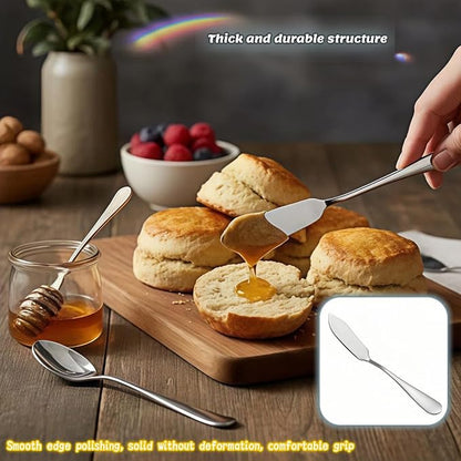Stainless Steel Butter Knife Set, Mirror Polished, 5.83 Inch, Dishwasher Safe - Image 5