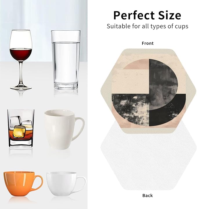 Minimal Abstract Shapes Print Coasters - Image 2