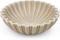 Modern Decorative Bowl for Home Decor - 10.6" Large Beige Resin & Sandstone Centerpiece Bowl for Entryway Table, Coffee Table, Kitchen Counter or Serving Fruit, Keys, Candy