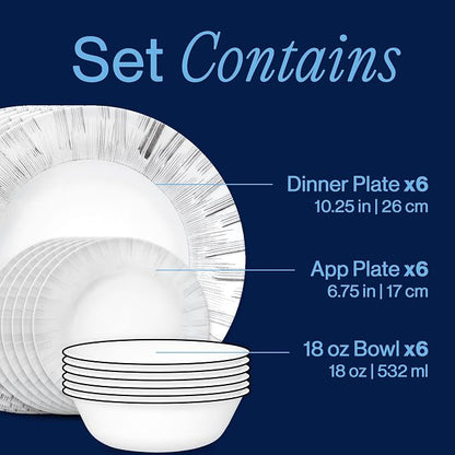 Corelle Vitrelle 18-Piece Service - Image 3