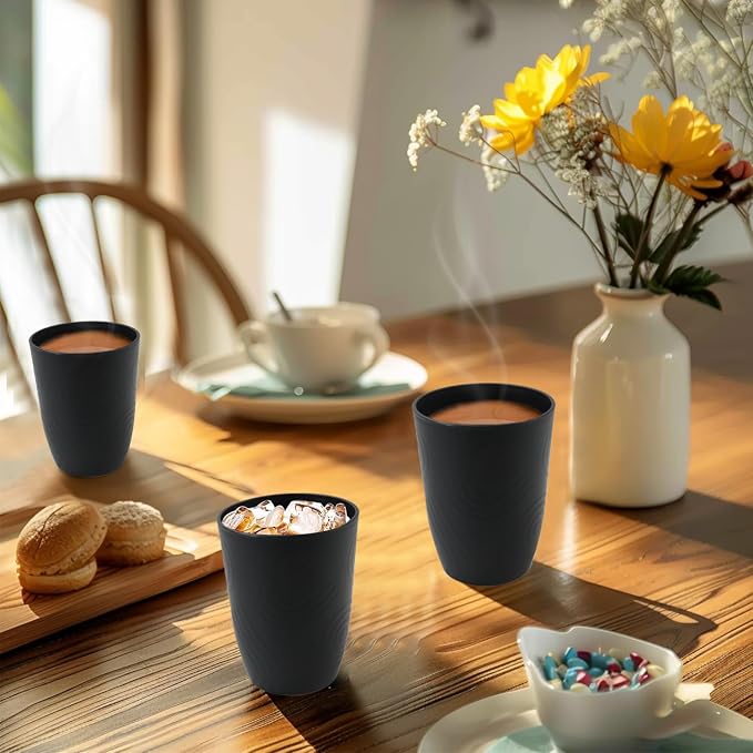 Wheat Straw Cups Sets of 6, Plastic Cups Reusable, Drinking Cup - Image 8