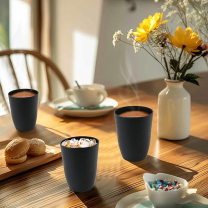 Wheat Straw Cups Sets of 6, Plastic Cups Reusable, Drinking Cup - Image 8