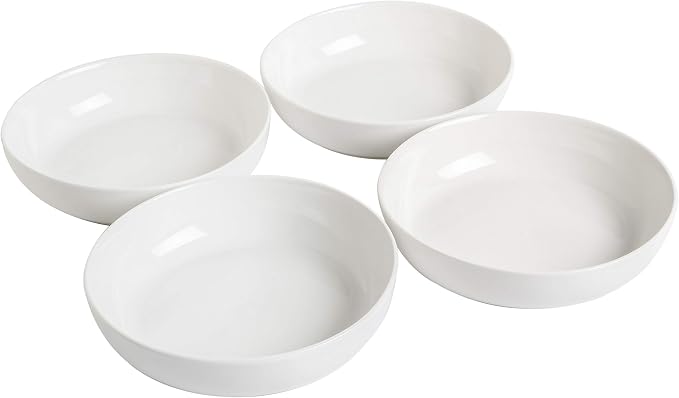 Gibson Home Zen Buffet 4-Piece 41oz Salad Bowls Porcelain Ceramic Chip and - Image 2